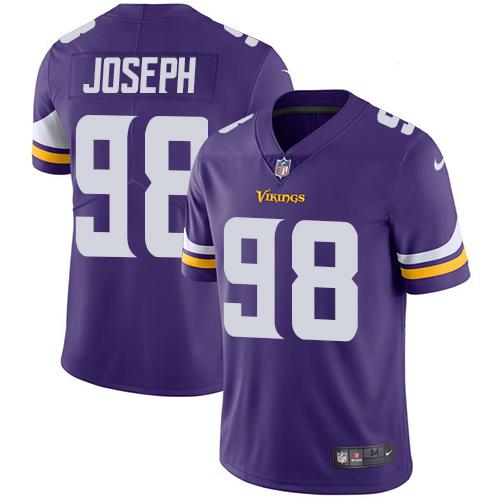 Men 2019 Minnesota Vikings #98 Linval Joseph purple Nike Vapor Untouchable Limited NFL Jersey->women nfl jersey->Women Jersey